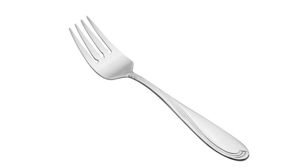 Vintage Silver Scroll Salad/Dessert Fork