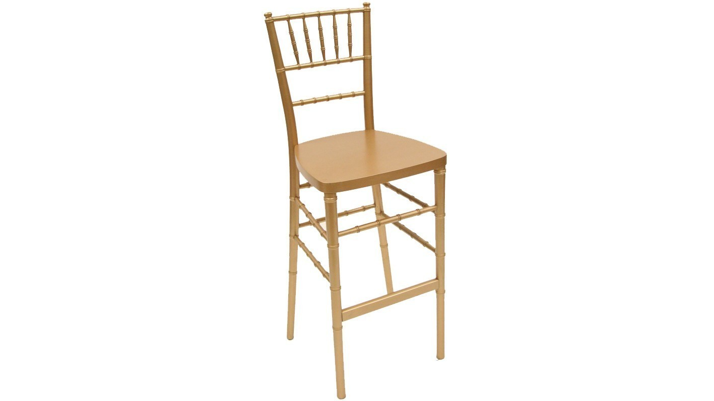 Chiavari Barstool Wood Gold