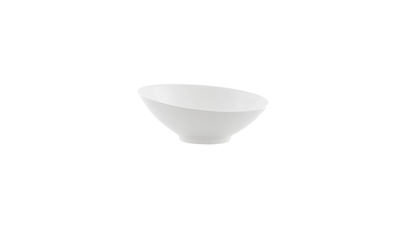 Slanted White Bowl 9″ – 28 oz.