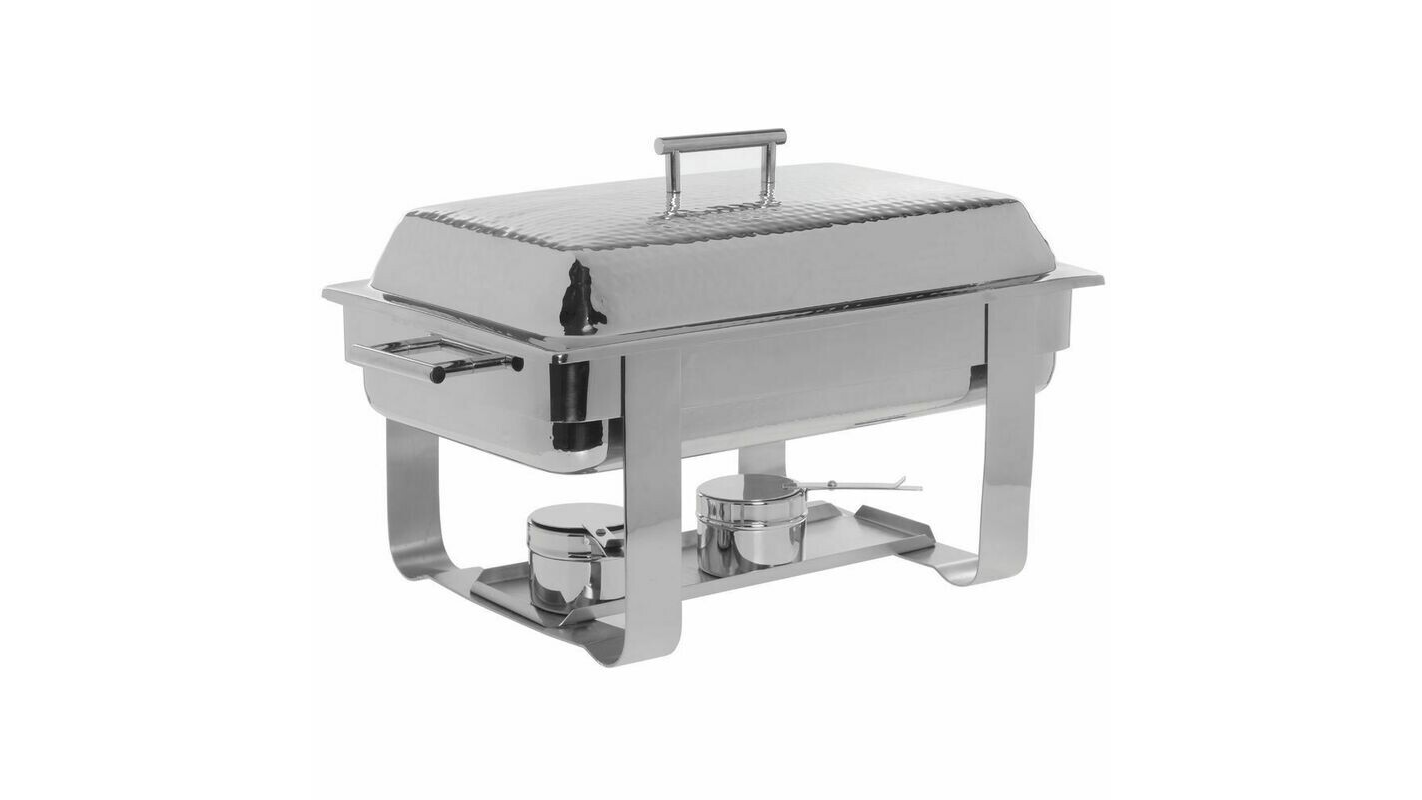 Hammered Chafing Dish Rectangle 8 Qt.