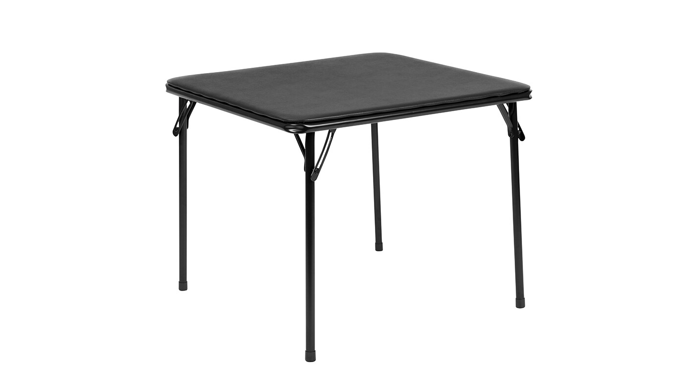 24″ Square Children’s Folding Table Black