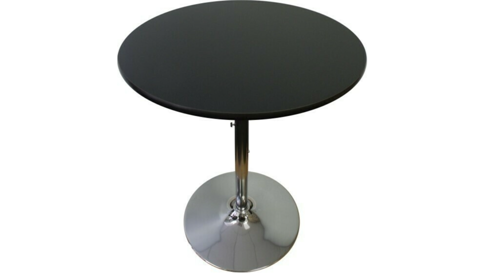 30″ Round Cocktail Top BLACK 30″ High