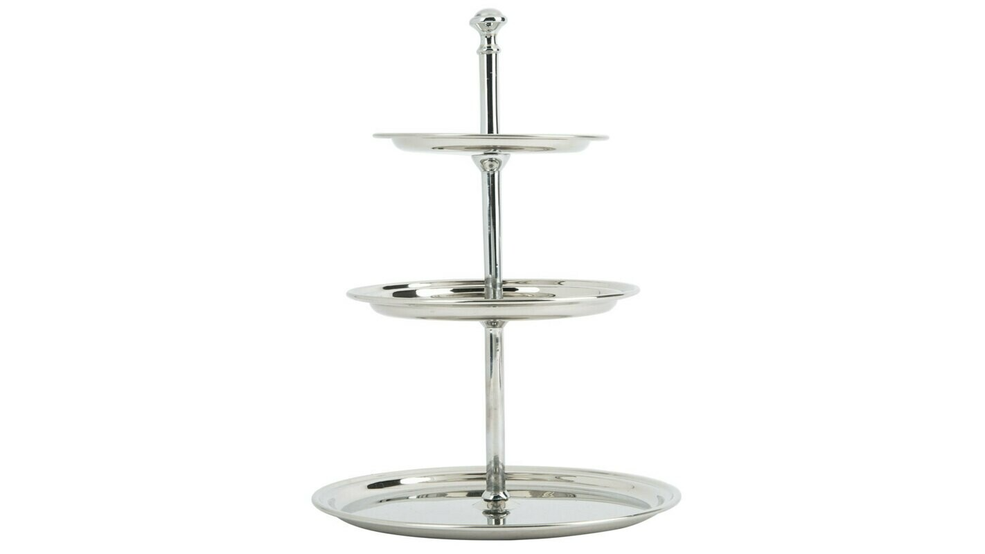 Petite Stainless Three Tier Display Stand