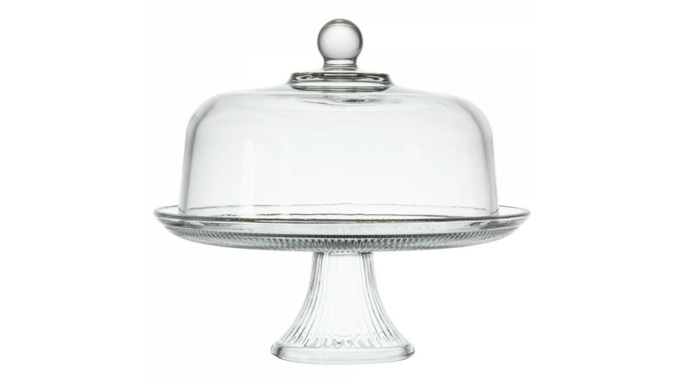 Glass Cake Stand 13″