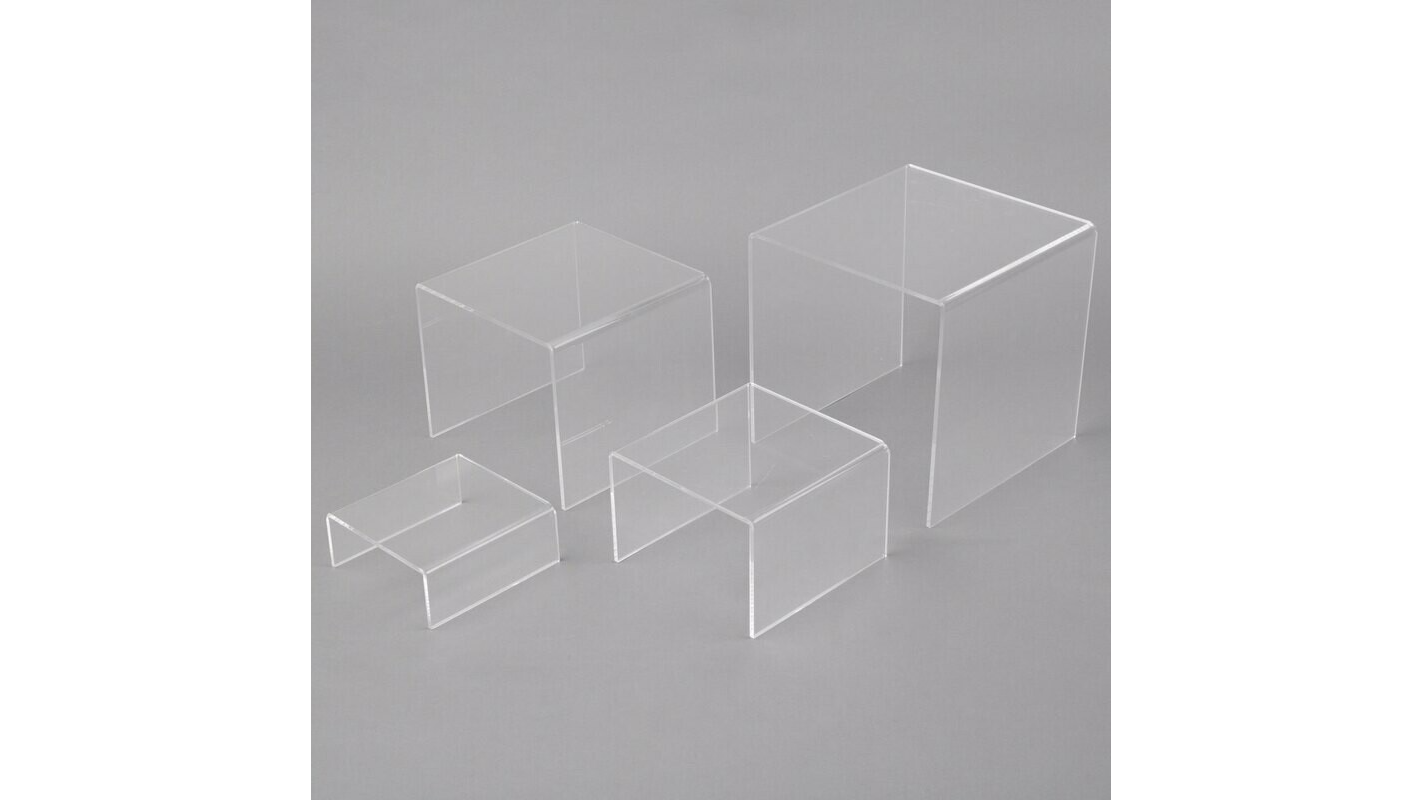 Clear Acrylic Riser 6″ x 6″ x 4″ riser