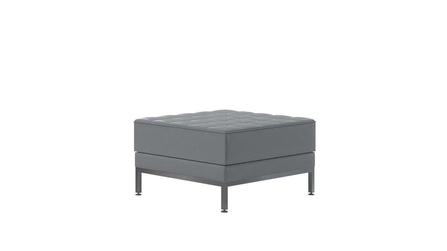 Gray Soho Ottoman