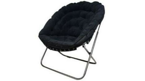 Oversized Moon Chair Black