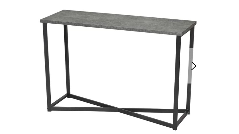 Slate Faux Concrete Console Table