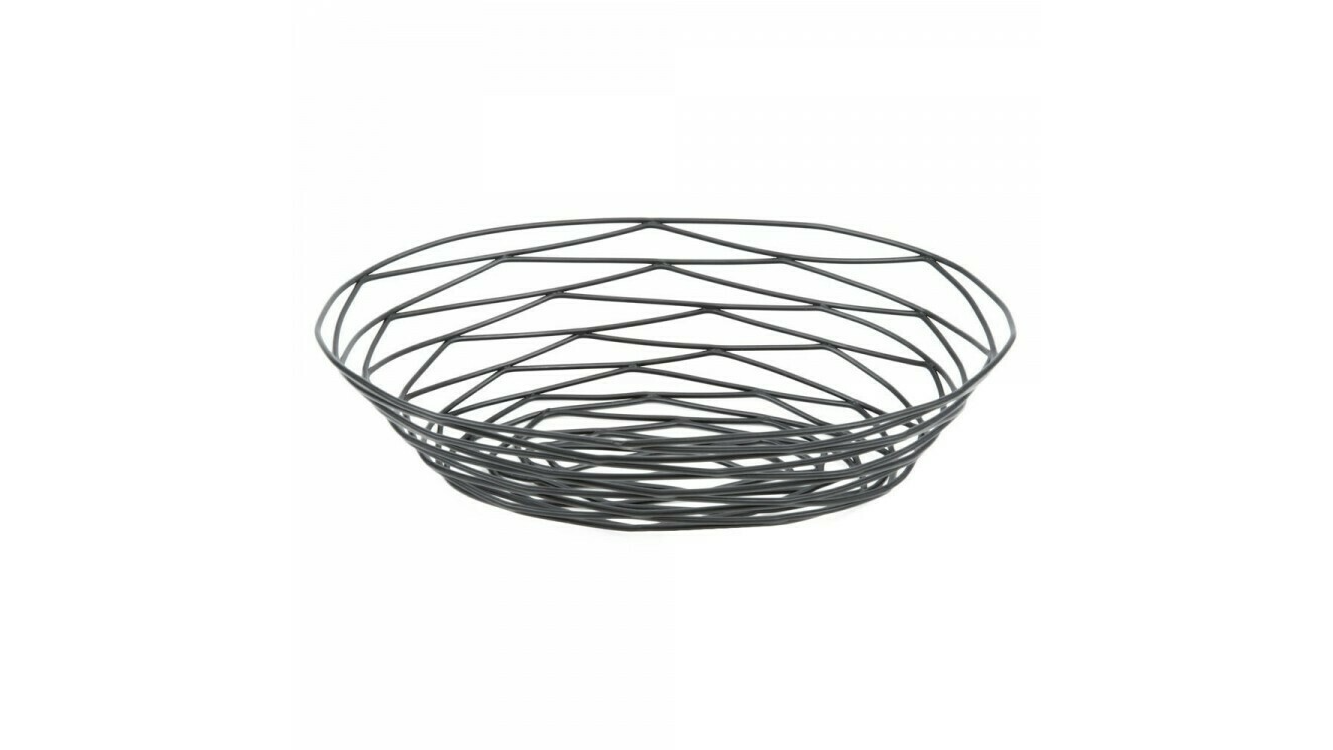 Wrought Iron Oval Bread Basket