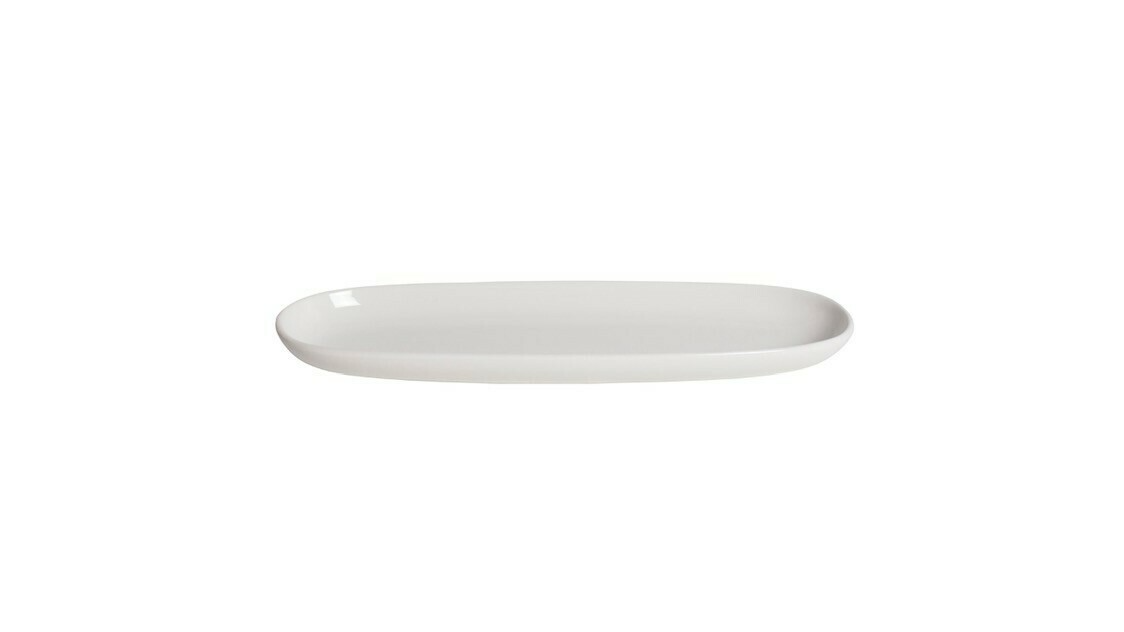 Porcelain Narrow Oval Platter 4.5″ X 14″