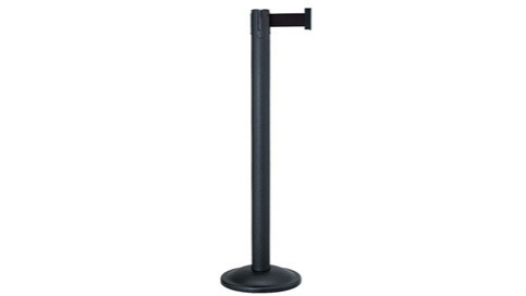 Black Retractable Stanchion 40″ High Pole