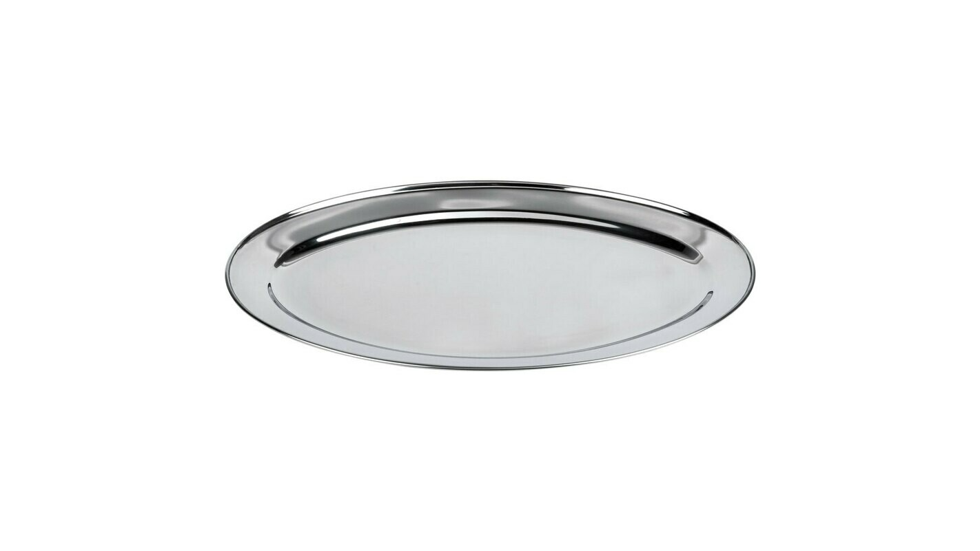 Oval Stainless Tray 13.5 x 20