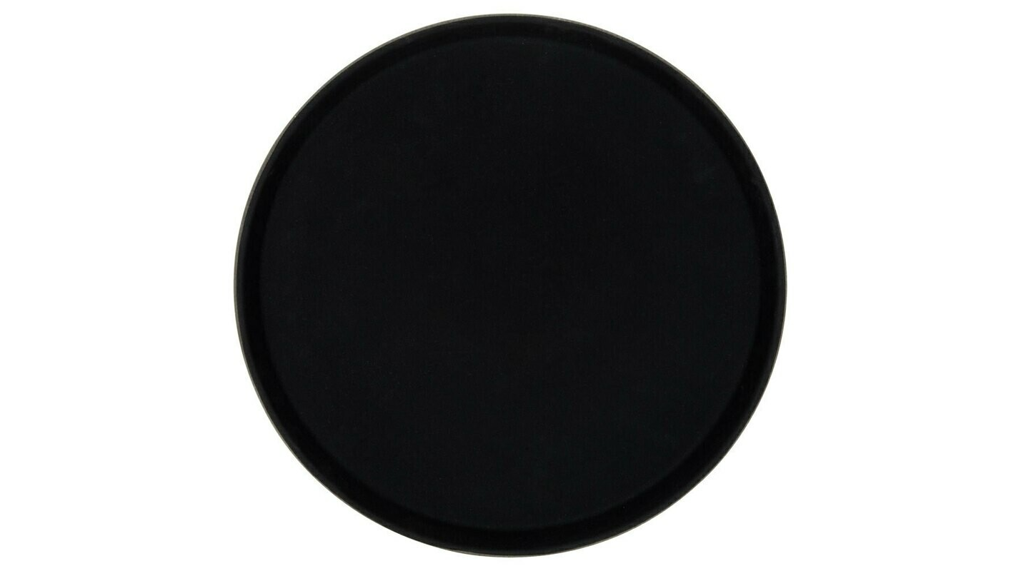 Non Skid Round Serving Tray Black 14″