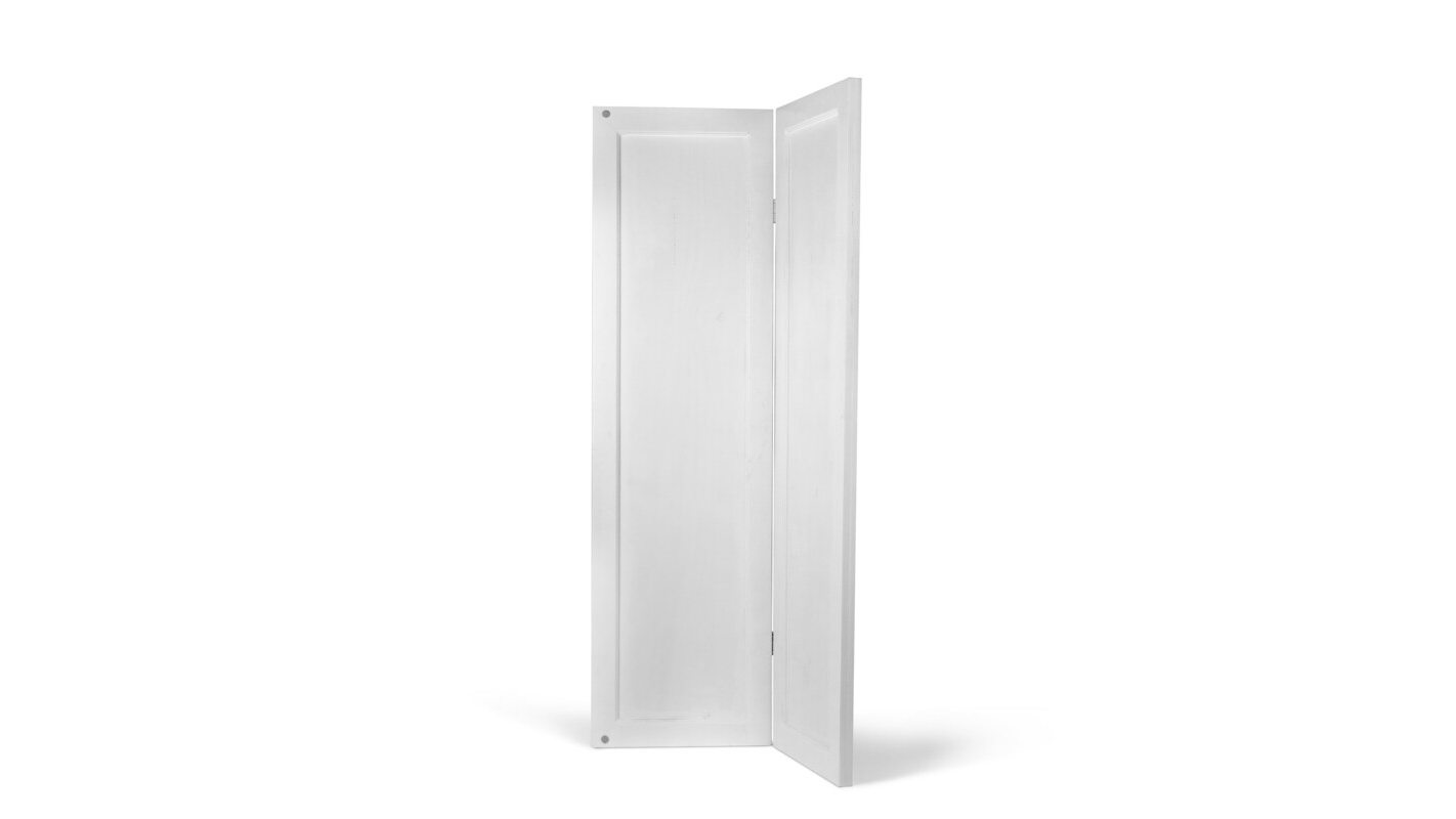 White Folding Screen 2 Pc 24″ Wide X 7′ High