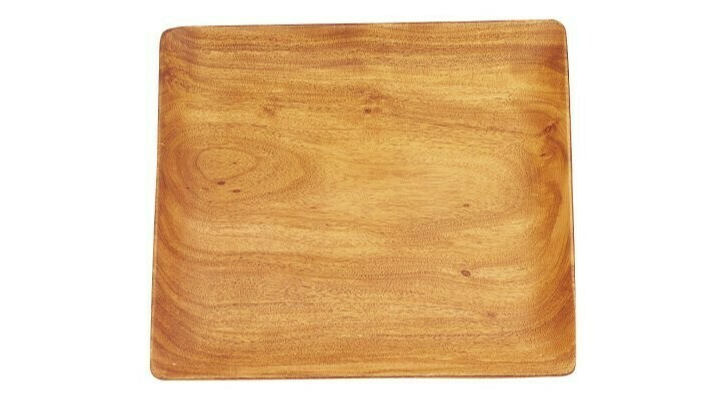 Acacia Wood Square Platter 12″