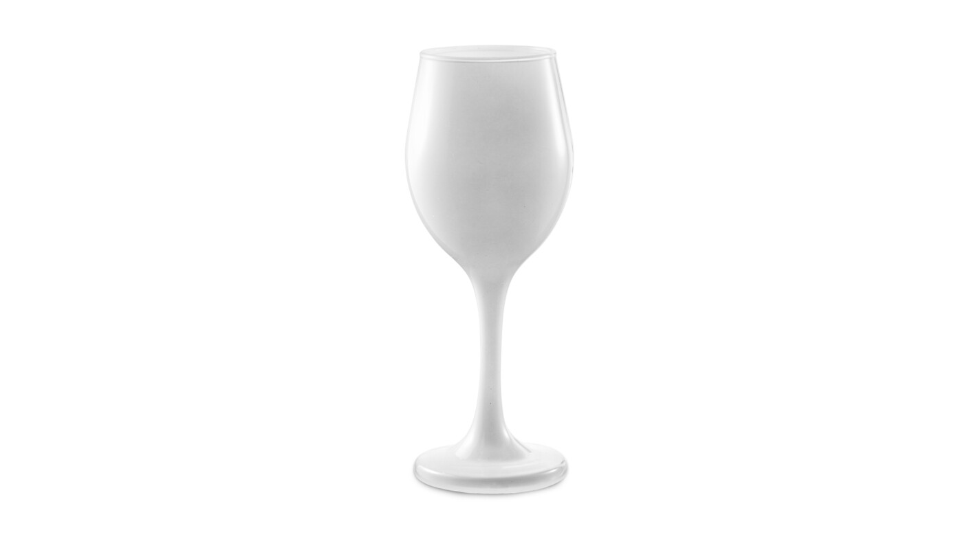 Colored White Goblet 12 Oz. (Rack Of 25)