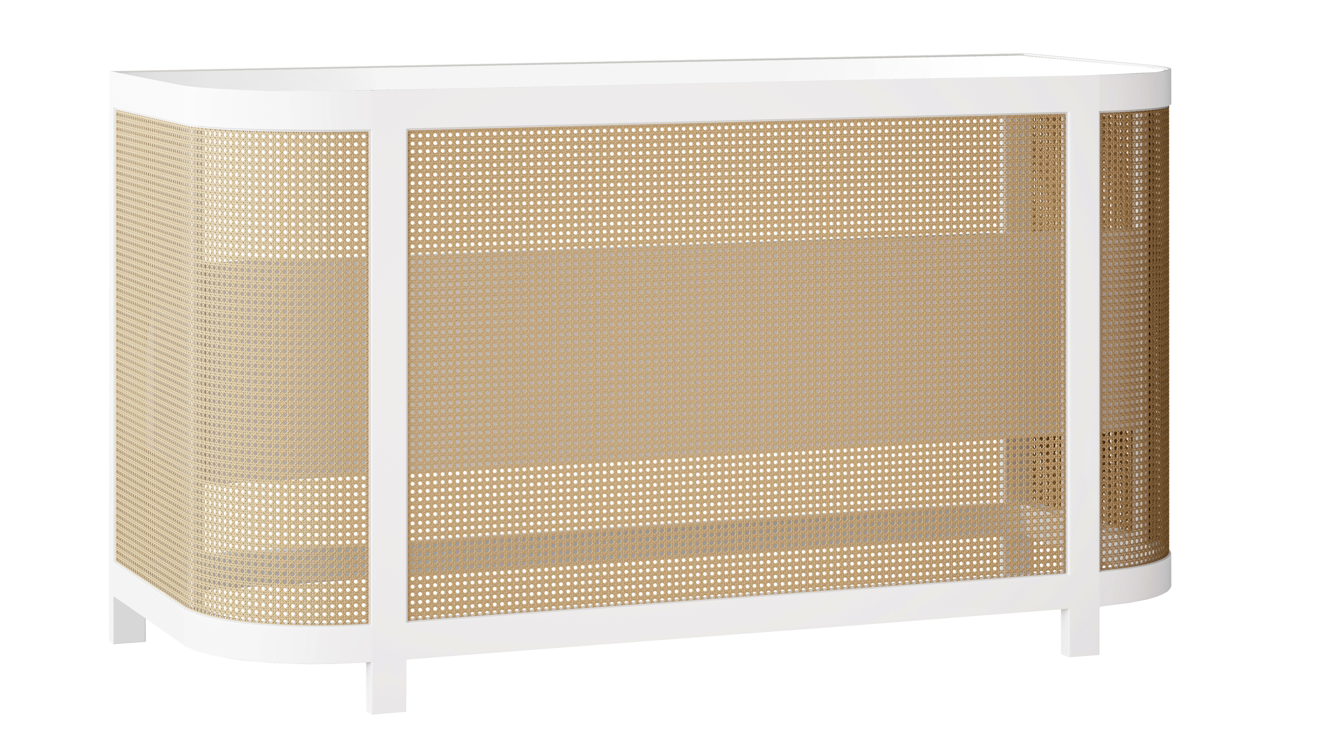 Chandler - White & Cane Bar 6'