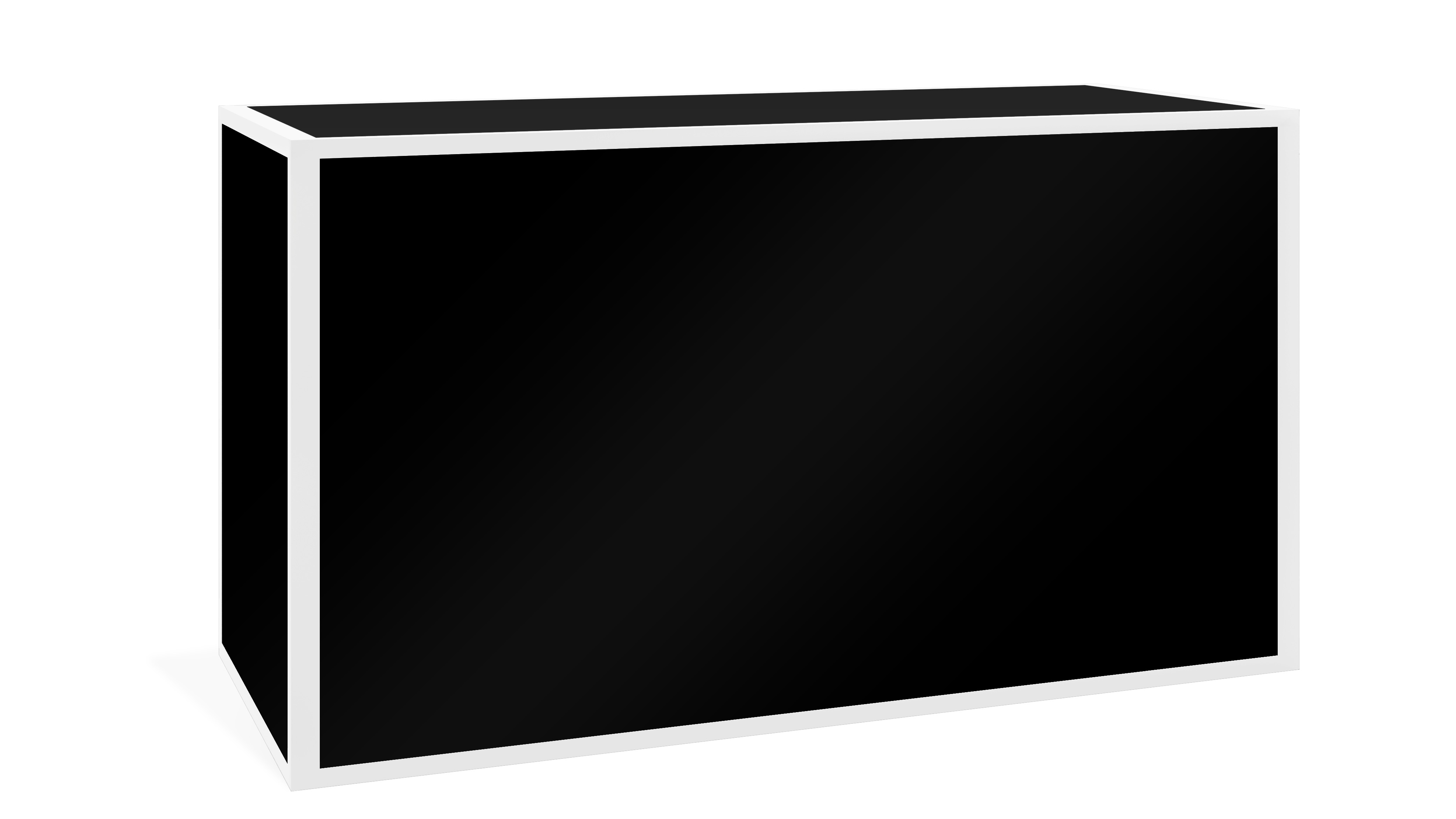 Avenue Powder White Frame – Black Insert Bar 6′