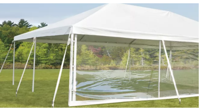 High Peak CLEAR Side Walls 8′ H x 20′ L