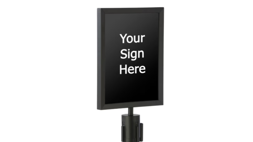 Retractable Stanchion Double Sided Frame (VERTICAL)