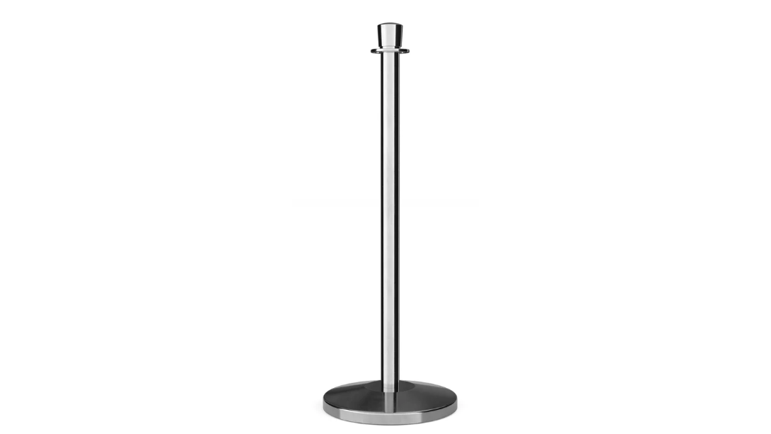 Chrome Stanchion 40″ High Pole