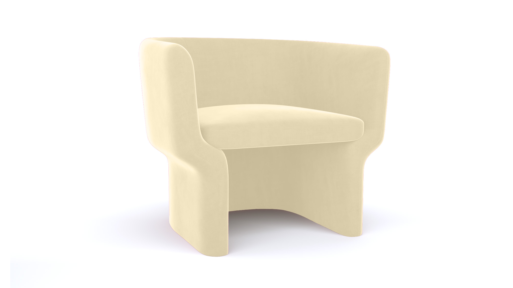 Cachet Chair – Ivory Velvet