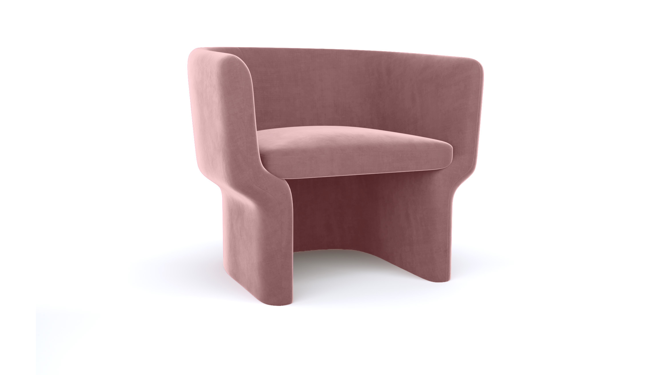 Cachet Chair – Dusty Rose Velvet