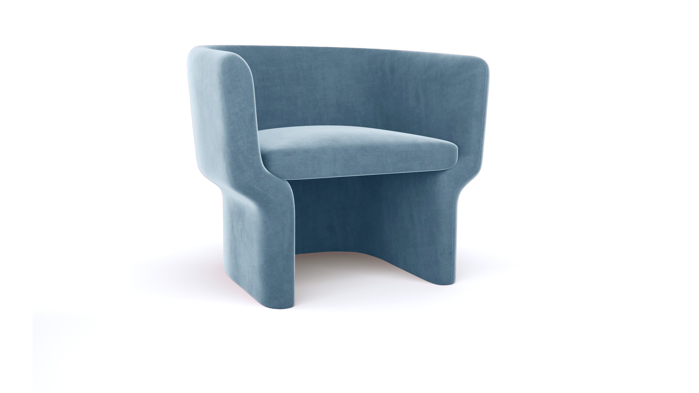 Cachet Chair – Rain Velvet