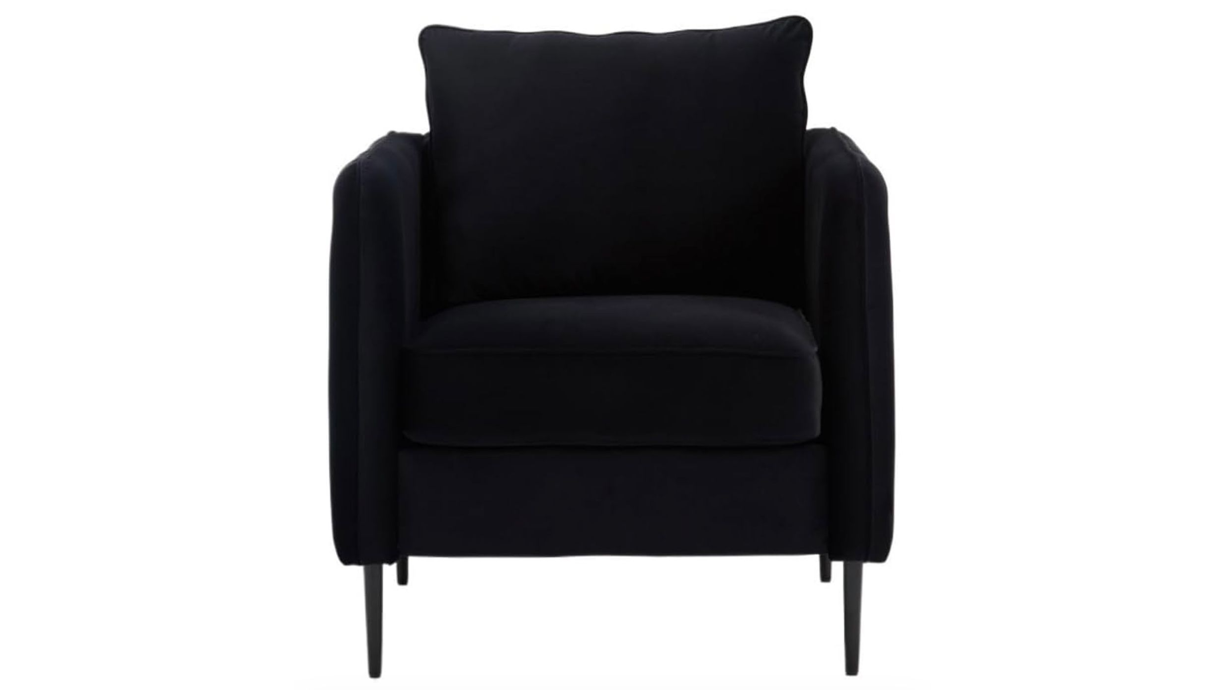 Gotham Black Velvet Stage Armchair