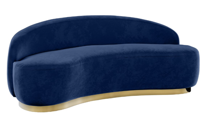 Colette Coco Gold Base Love Seat – Sapphire Velvet