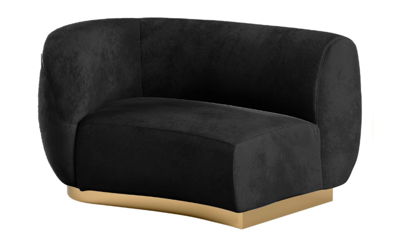 Colette Cascade Right Gold Base – Black Velvet