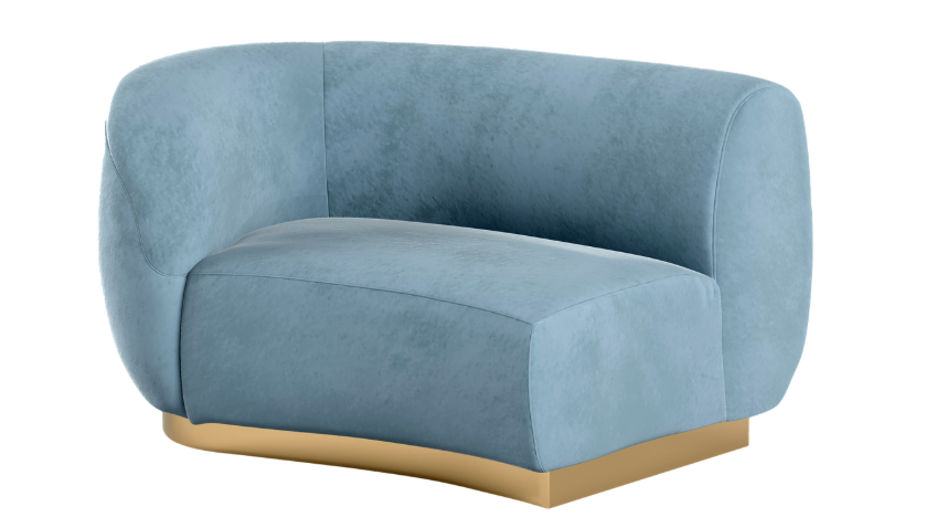 Colette Cascade Right Gold Base – Rain Velvet