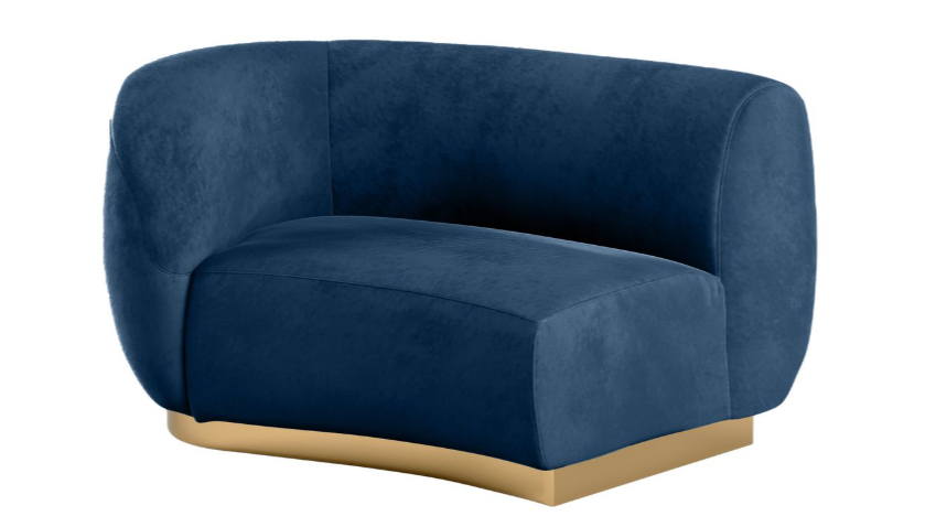 Colette Cascade Right Gold Base – Sapphire Velvet