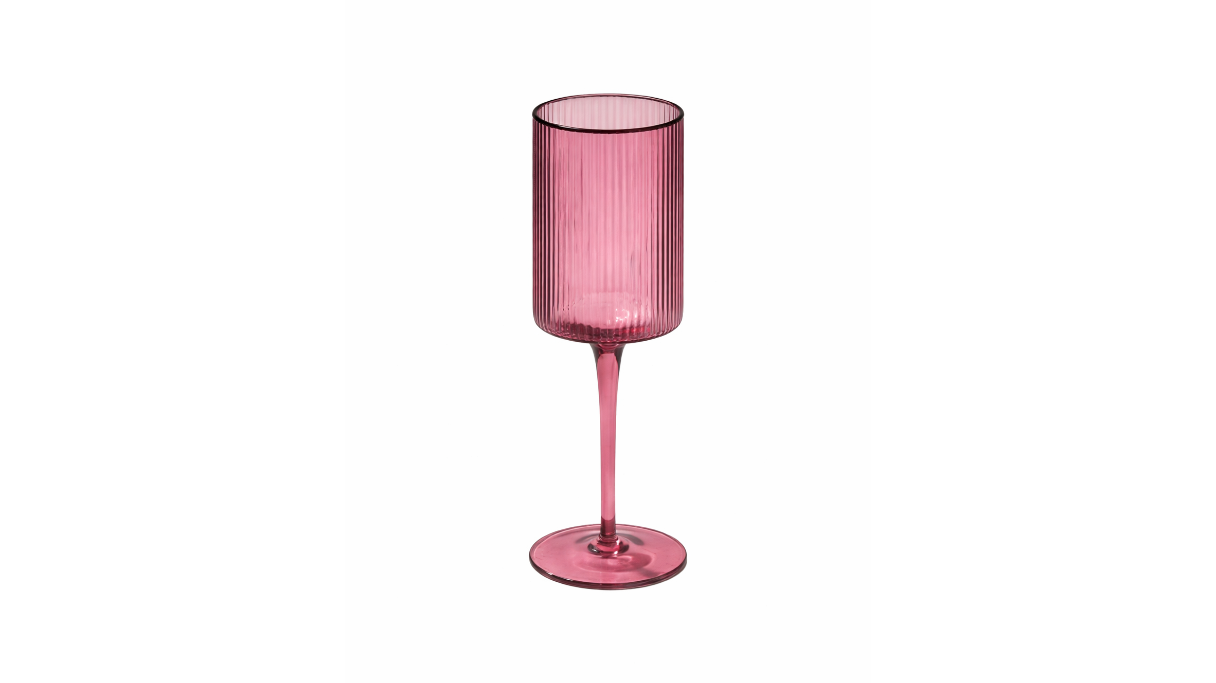 Malibu Ribbed Wine Glass 11 oz. – Plum
