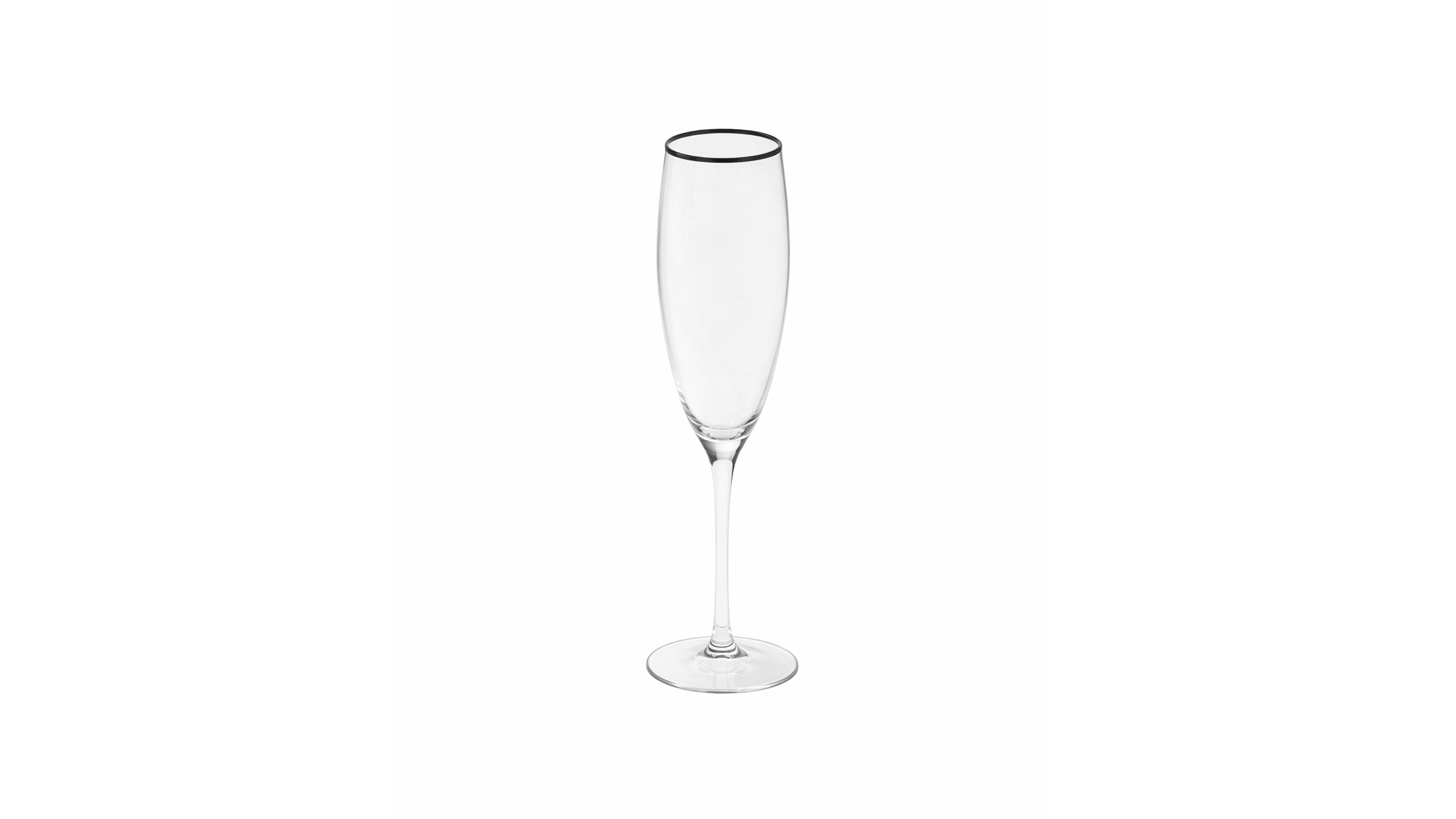 Napa Champagne Glass 9.5 oz – Black Rim