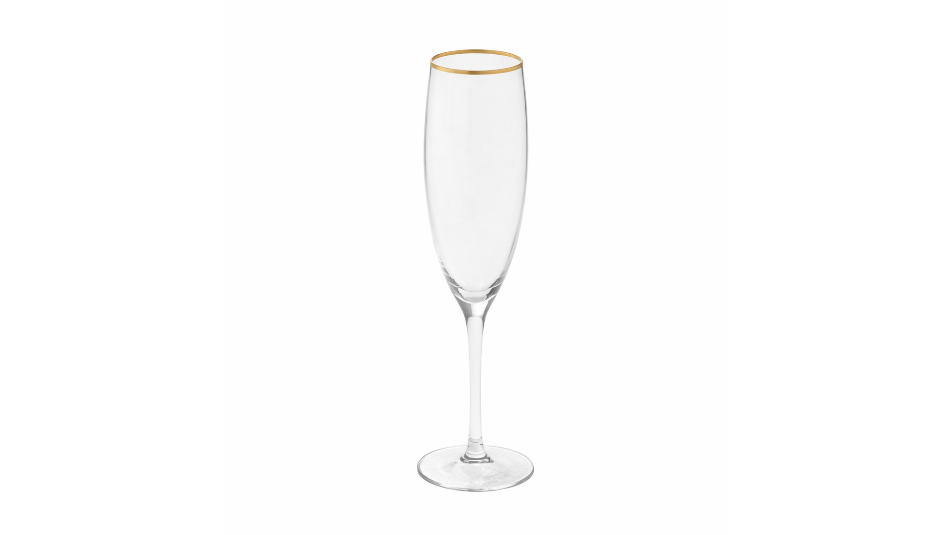 Napa Champagne Glass 9.5 oz – Gold Rim