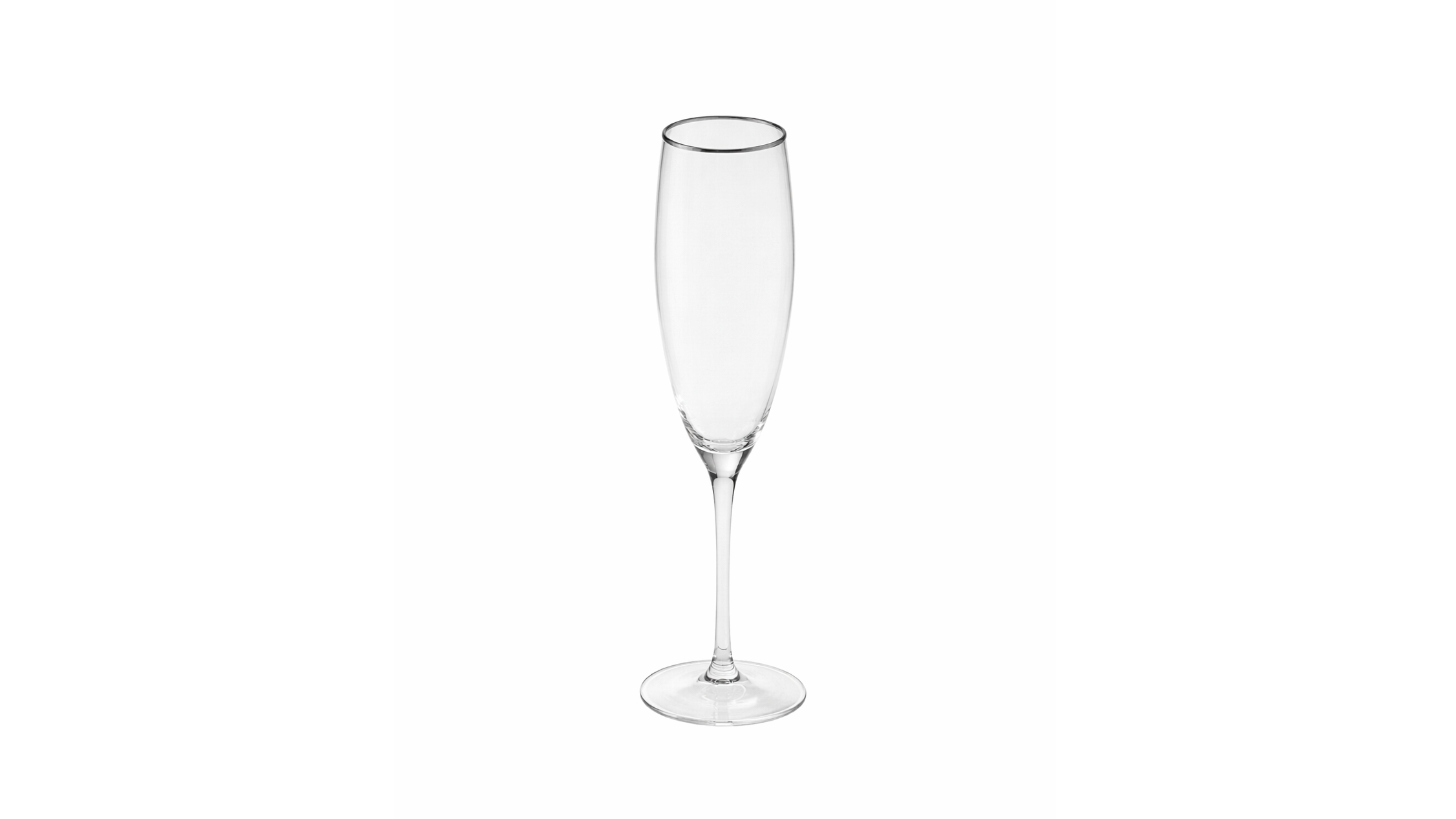 Napa Champagne Glass 9.5 oz – Silver Rim