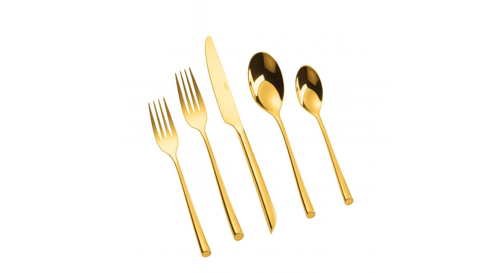 Crown GOLD Salad Fork 18/10 (Pack of 10)