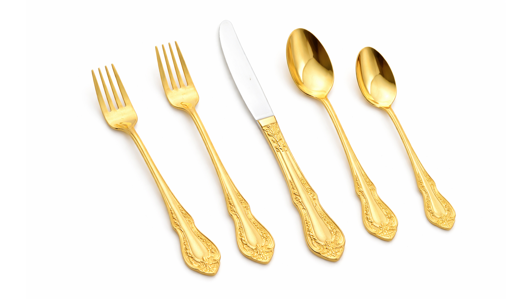 King Arthur Gold Dinner Fork 18/10 (Pack Of 10)