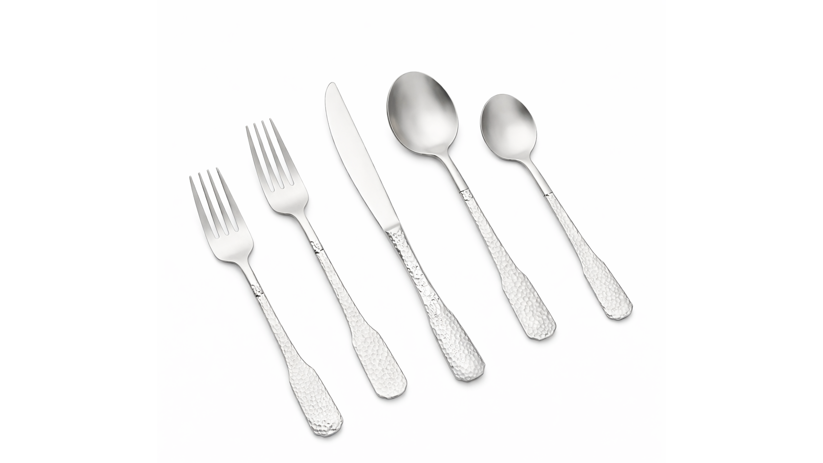 Hammered Silver Dinner Knife 18/10 (Pack of 10)