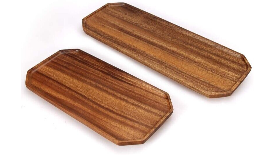 Acacia Wood Rectangular Platter 7″x10″
