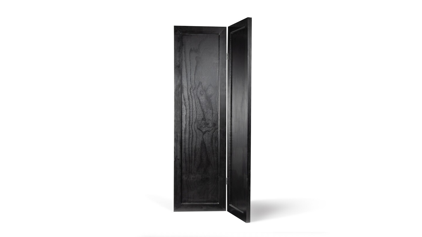 Black Folding Screen 2 Pc 24″ Wide X 7′ High