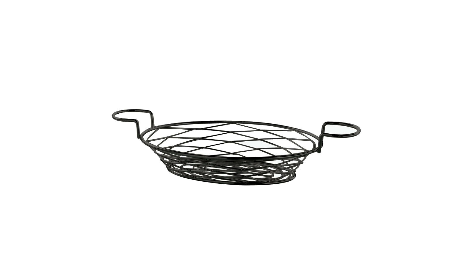 Black Iron Oval Basket 7″ X 10″