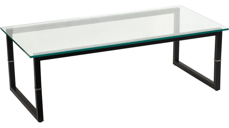 Black Frame Glass Coffee Table