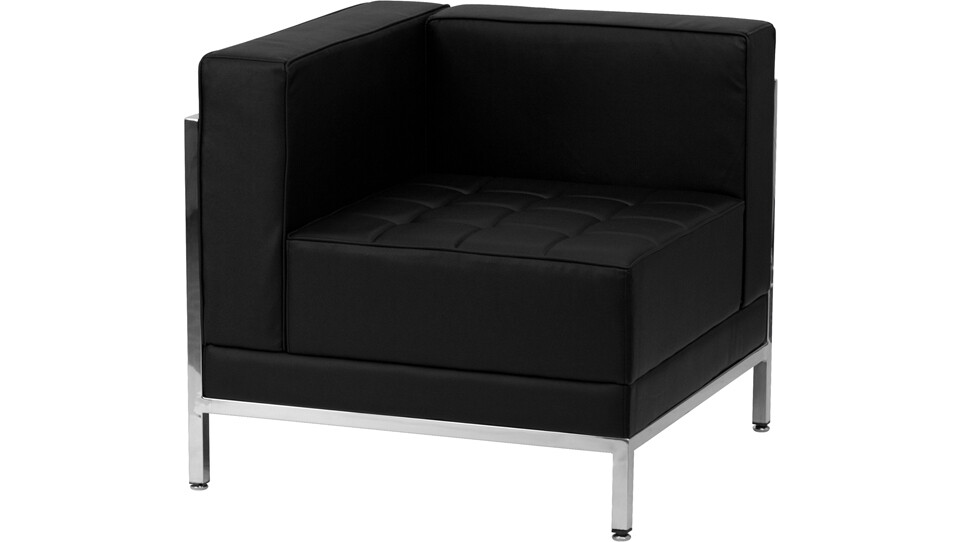 Black Soho Corner Chair Left