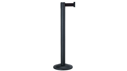 Black Retractable Stanchion 36″ High Pole