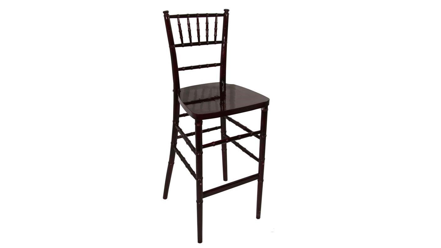Chiavari Barstool Wood Mahogany