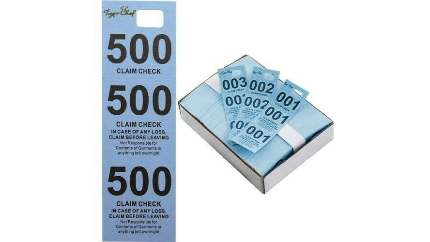 Coat Check Tickets (pack Of 100)