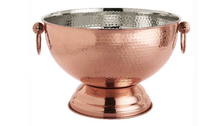 Copper Hammered Ice Bucket