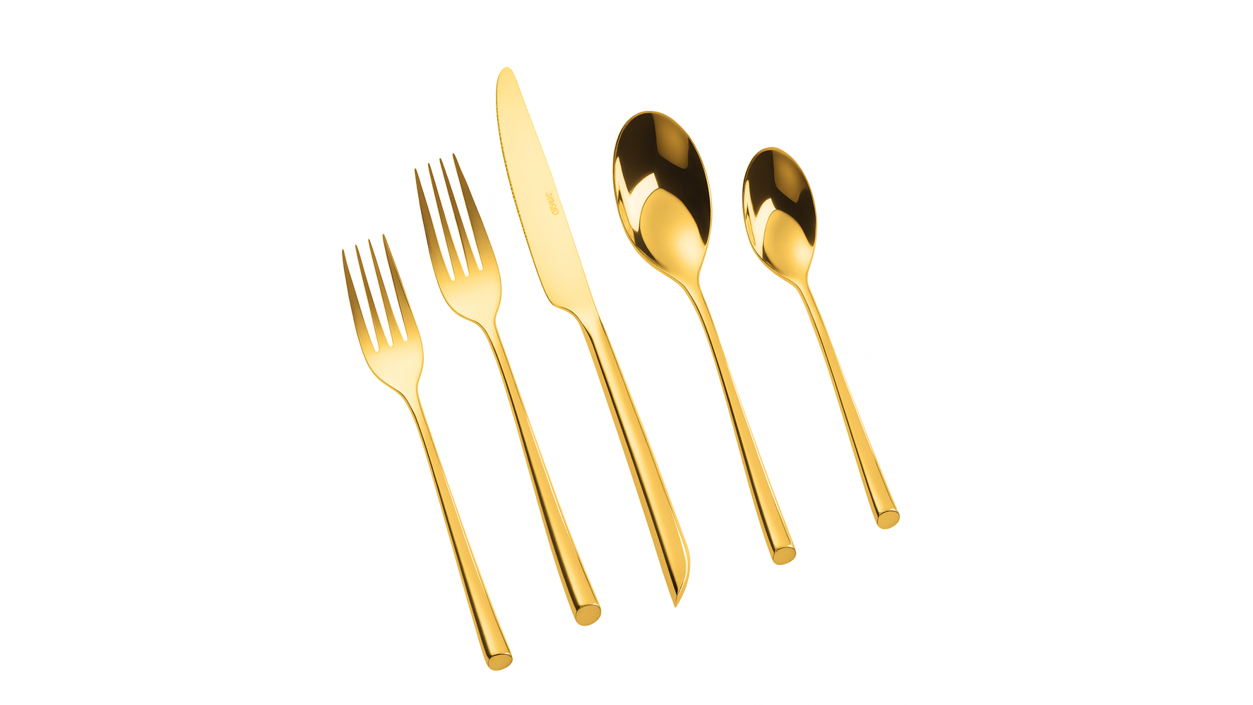 Crown GOLD Teaspoon 18/10 (Pack of 10)